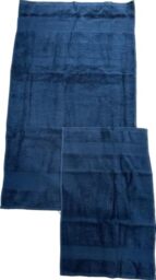 BELLORA Cotton Bidet and Face Towel Set - Wash-resistant Towels Includes 1 Face Towel 55 x 100 cm and 1 Guest Bidet Towel 40 x 60 cm - 2 Piece Towels