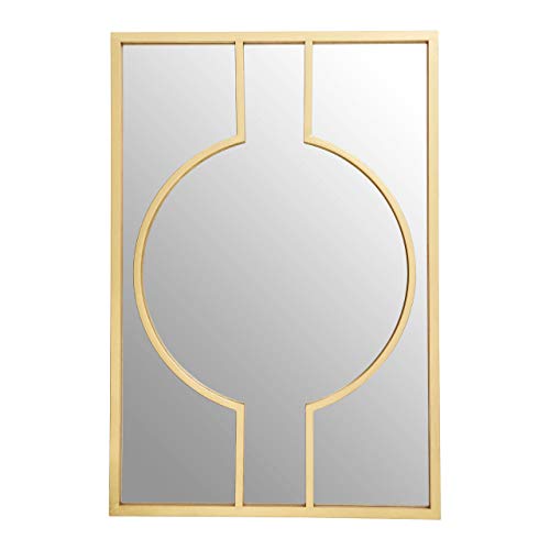 Premier Farran Deco Wall Mirror, Champagne Gold Finish