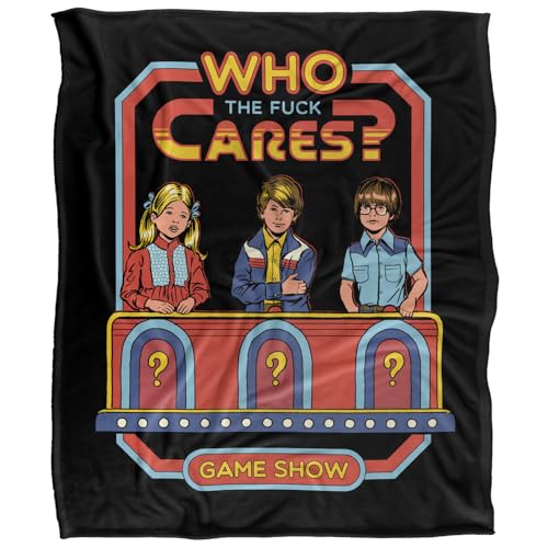 Steven Rhodes Who Cares Silky Touch Super Soft Throw Blanket 152 X 127 Cm
