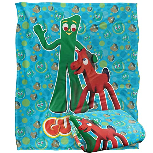 Gumby Best Friends Silky Touch Super Soft Throw Blanket 152 X 127 Cm