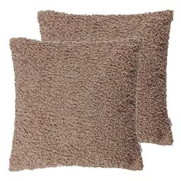 Yard Cabu Textured Boucle Polyester Filled Cushion - Twin Pack