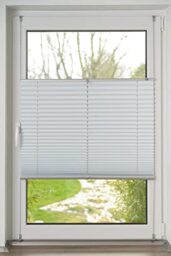 K-home Pleated Blackout, Polyester, White/Silver Back, B55 x H130 cm