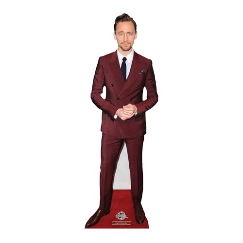 Star Cutouts CS1176 Tom Hiddleston Red Suit Star Mini Cutout - Free Standing, Quick Set Up, Actor parties and fan gifts