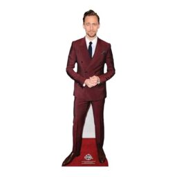 Star Cutouts CS1176 Tom Hiddleston Red Suit Star Mini Cutout - Free Standing, Quick Set Up, Actor parties and fan gifts