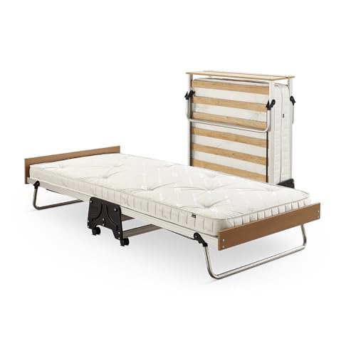 JAY-BE J-Bed Folding Bed with Anti Allergy Micro e-Pocket Mattress, Compact, Single, 90 x 190 cm
