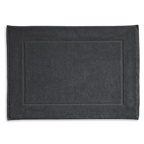 kela Ladessa 23314 Bath Mat 50 cm x 70 cm 100% Cotton Granite Grey Washable at 60 °C Suitable for Underfloor Heating