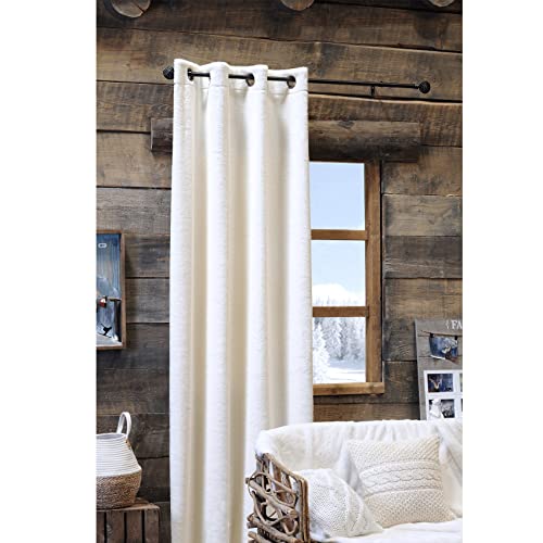 HomeMaison.com Furniture Curtain - Plain Curtain - Blackout Curtain - Curtain Ecru, Curtain 140 x 260 cm