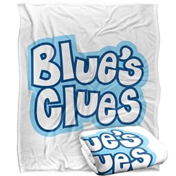 Blues Clues Blue'S Clues Vintage Logo Silky Touch Super Soft Throw Blanket 152 X 127 Cm