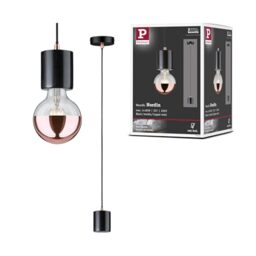 Paulmann 79751 Pendant luminaire Neordic Nordin max. 20 watt Pendant lamp Black, Marble, Copper matt Pendant lamp Marble Pendant luminaire E27
