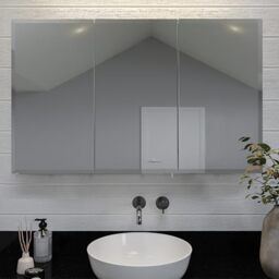 Croydex Burwell 76 x 122cm Large Bathroom Mirror Cabinet - Pre-Assembled