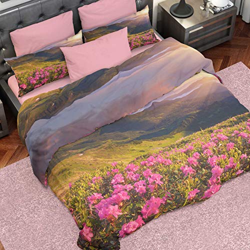 PETTI Artigiani Italiani Duvet Cover, Bedding Set, Satin, 100% Made in Italy, Sunset, Single (150x200 cm)
