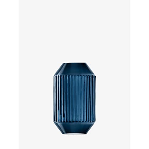 LSA International Rotunda Vase H15cm Sapphire- 1 Unit - Mouthblown & Handmade Glass - RT08
