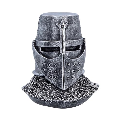 Helm Figurine 13.2cm – Knight Helmet Fantasy Ornament (Valiant)