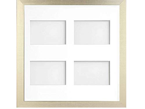Frame Company Simpson Gold Multi Aperture Photo Frame, 40x40cm for 6x4 inch (x4)