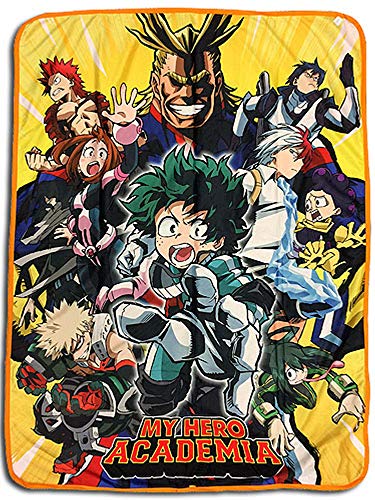 Great Eastern Entertainment My Hero Academia- Big Group Sublimation Throw Blanket