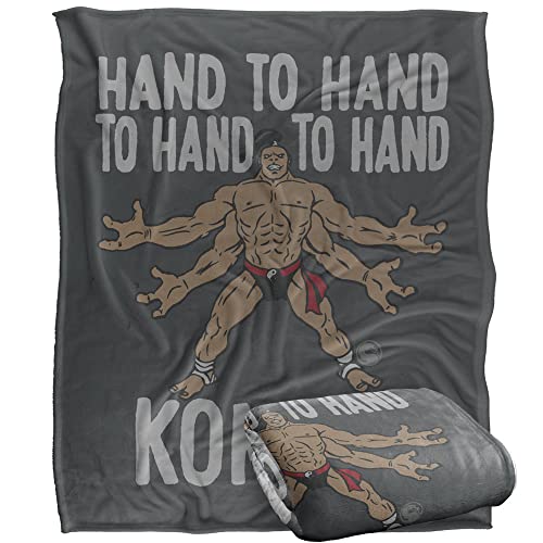 MORTAL KOMBAT Klassic Blanket, 152 x 127 cm GOTO Hand to Hand Kombat Silky Touch Super Soft Throw Blanket