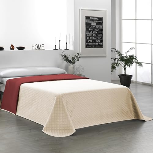 Martina Home Bouti Bedspread Reversible Beige Red 105cm