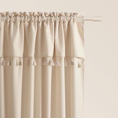 ROOM99 Astoria Curtain with Ruffle Tape, 140 x 280 cm, Width x Height Sliding Curtains, Modern Curtain, Living Room, Bedroom, Light Grey, Pack of 1