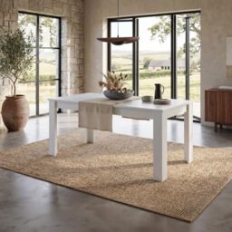 Vida Designs Medina 6 Seater Dining Table MDF Wood Rectangle Modern Kitchen Dining Room Furniture Unit, White