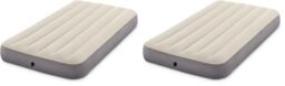 Intex Twin Dura-Beam Series Single High Airbed - Taupe/Grey, One Size (Pack of 2)
