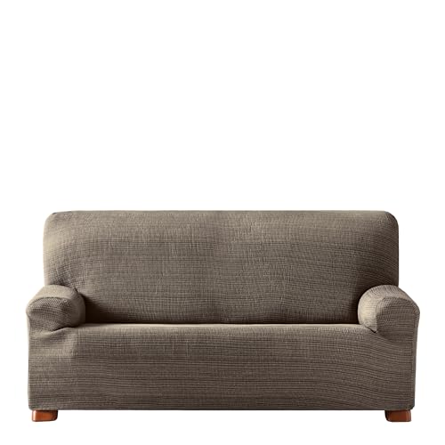 Eysa Aquiles Elastic Sofa Cover 3-Seats, Polyester-Cotton, brown, 37 x 29 x 9 cm