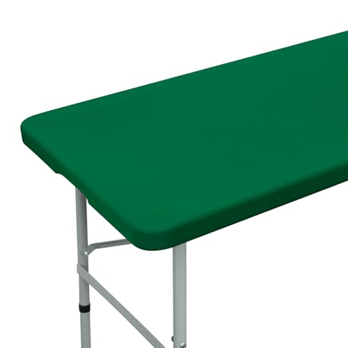 NEWISHER Fitted Rectangle Tablecloth 36 x 48 Inch Elastic Table Cloth - Green Stretch Spandex Table Cover, Washable Polyester Top Cap Cover, Tablecloth for Dining Picnic Camping Indoor and Outdoor