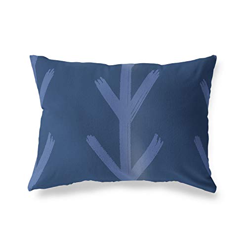 BonaMaison Decorative Cushion Cover, Blue Throw Pillow Covers, Home Decorative Pillowcases for Livingroom, Sofa, Bedroom, Size: 45X60 Cm - Designed and Manufactured in Turkey