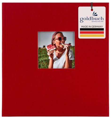 Goldbuch Photo Album with Window Cut-Out, purple, 30 x 31 cm