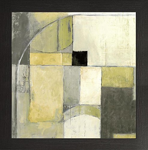 Frame Company Watson Range Blues Before Sunrise Yellow and Grey by Mike Schick, Photo Frame - 20 x 20 Inches, Black