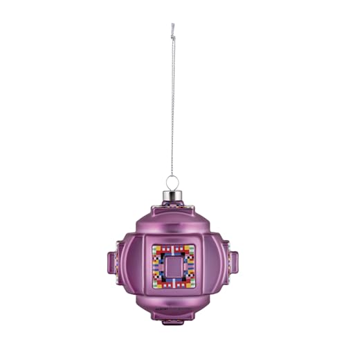 Alessi Fractal ESA06 4 - Design Christmas Tree Ornament, in Blown Glass, Hand-decorated