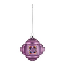 Alessi Fractal ESA06 4 - Design Christmas Tree Ornament, in Blown Glass, Hand-decorated