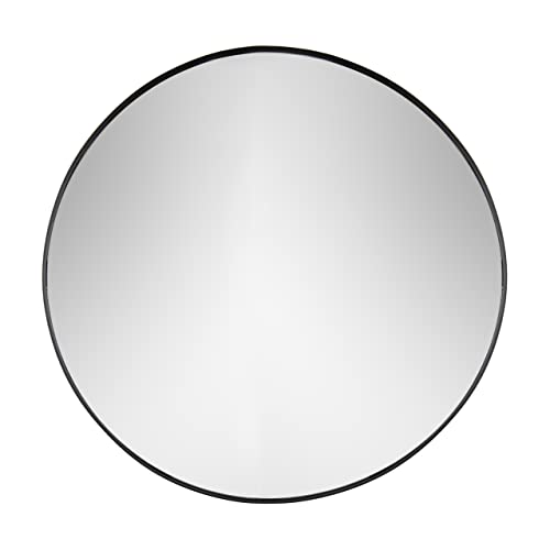 Yard Thin Round Deep Edge Wall Mirror