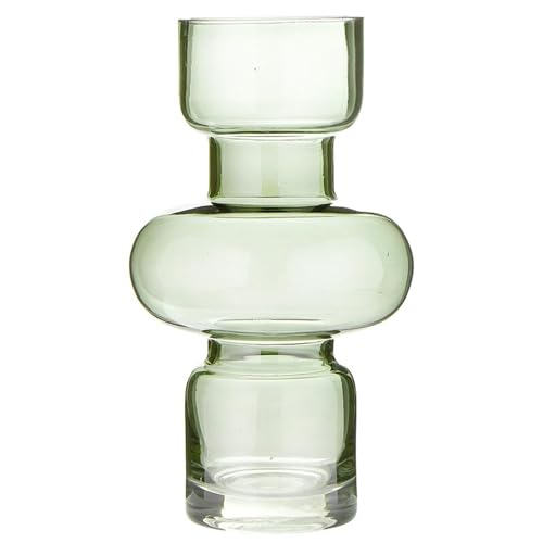 Santa Barbara Design Studio Bubble Vase Modern Glass Flower Holder Vase for Home Décor, Small, Green