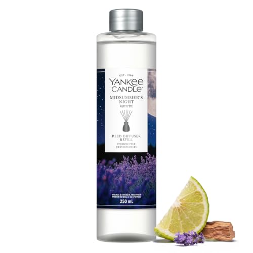 Yankee Candle Reed Diffuser Refill - Midsummer Night - For Small to Medium Spaces - Up to 10 Weeks of Fragrance