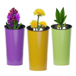Koala Spain Vase, Yellow, Green and Purple, Estandar