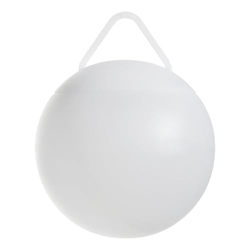 Eglo Outdoor LED Sphere lamp Poggiobello, Rechargeable Garden Ball with Remote Control, dimmable Globe Light with Ground Spike and Suspension, White Plastic, RGB Colour Change, IP44, Ø 20 cm