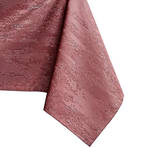 AmeliaHome Tablecloth 60 x 60 cm, Stain Protection, Lotus Effect, Washable, Water Repellent, Antique Rose Ornament, Vesta