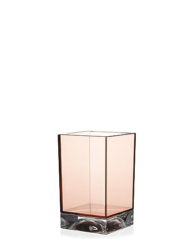 Kartell Boxy Toothbrush Holder, Nude Pink, 7.3 x 7.3 x 12 cm