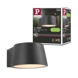 Paulmann 94713 LED wall luminaire Capea insect-friendly IP44 96x128mm 2200K 6W 550lm 230V 98° black aluminium gold light wall lamp gold light