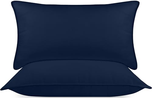 Utopia Bedding Pillows 2 Pack, (King, Navy) Hotel Quality Pillows, Luxury Bed Pillow for Back, Stomach or Side Sleepers