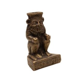 Egyptian Dwarf God BES Statue - Bronze Ancient Egypt Collectible - Made in Egypt