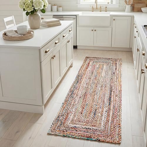 Safavieh Boho Rug for Living Room, Dining Room, Bedroom - Cape Cod Collection, Short Pile, in Multi, 76 X 183 cm
