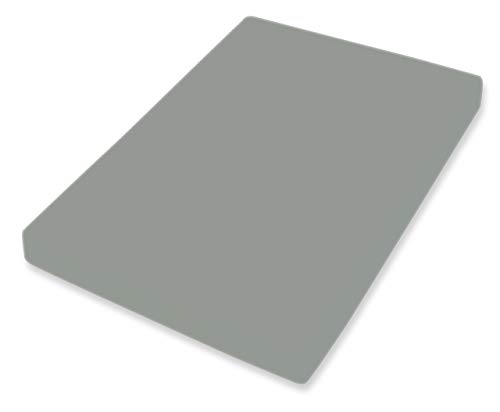 Bassetti Fitted Sheet, Cotton, Classic Grey, 180 x 200 cm, 200 x 220 cm