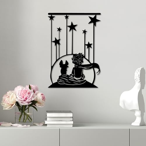 Stylish Black Decorative Metal Wall Accessory, 43 x 60 cm, 100% Metal, 1.5 mm Thickness, Lightweight 1.51 kg, Perfect for Modern Home Decor