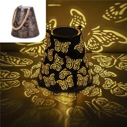 Gadgy Moroccan Solar Lantern - Outdoor Table Lights - Waterproof Garden Solar Lamp for Sustainable Lighting