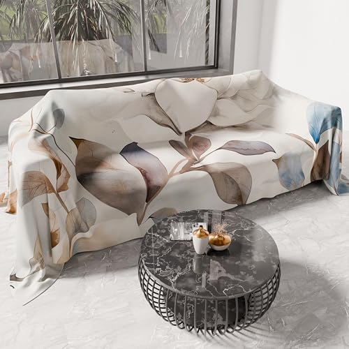 PETTI Artigiani Italiani - Spring Summer Double Bedspread Light Blanket Double Bed Linen Bedspread Floral 16 100% Made in Italy