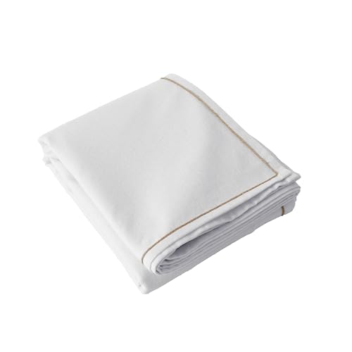 Enjoy Home Water-Repellent Tablecloth 140 x 240 cm Linen Look 80% Cotton and 20% Polyester Recycled Cotton 180 g/m?? Lina Outdoor Table Decoration Collection Bohemian Country Spirit