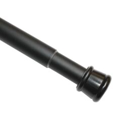 GARDINIA Tension rod, metal rod, expandable, curtain rod without drilling or screwing, diameter 23/26 mm, length 60-100 cm, matt black