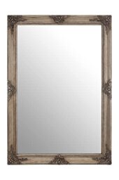 Premier Housewares Rectangular Wall Mirror/Classic Mirrors For Bathroom/Bedroom/Garden Walls Fancy Wall Mounted Mirrors For Hallway With Shiny Gold Finish 104 x 5 x 74