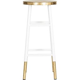 SAFAVIEH Glam Bar & Counter Stool, in White and Gold